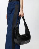 Borsa grande a spalla Hobo Slouchy in pelle lucida - | Pinko