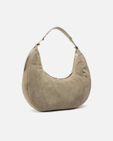Borsa a spalla grande Hobo in suede con manico in pelle - | Pinko