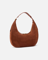 Borsa a spalla grande Hobo in suede con manico in pelle - | Pinko