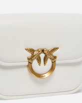 Borsa media a spalla Love Bag Box in nappa - Bianco | Pinko