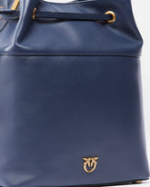 Schultertasche in Beutelform aus Leder mit Logo Love Birds - | Pinko