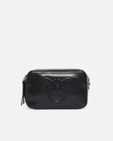 Borsa camera bag con logo in rilievo - | Pinko