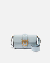 Weiche Leder-Umhängetasche Mini Love Bag - Hellblau | Pinko