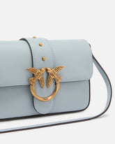 Weiche Leder-Umhängetasche Mini Love Bag - Hellblau | Pinko