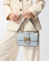 Weiche Leder-Umhängetasche Mini Love Bag - Hellblau | Pinko