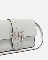 Sac à épaule souple Mini Love Bag en cuir - Gris | Pinko
