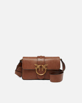 Borsa a spalla Mini Love Bag Slouchy piccola in pelle nuvolata - | Pinko