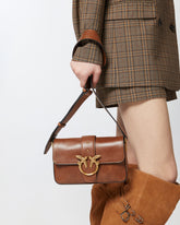 Borsa a spalla Mini Love Bag Slouchy piccola in pelle nuvolata - | Pinko