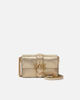 Borsetta a spalla Mini Love Bag suede glitter - | Pinko