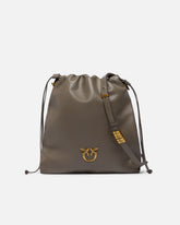 Δερμάτινη τσάντα ώμου μεσαίου μεγέθους Slouchy Bag με κάθετο σχήμα - | Pinko