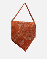 Borsa a spalla Foulard misura media in tessuto stampa bandana - | Pinko