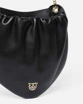 Gathered nappa leather hobo bag with chain shoulder strap PINKO Galleria - | Pinko
