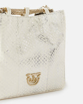 Mini pochette seau en reptile lamé PINKO Galleria - | Pinko