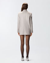 Blazer oversize doppiopetto con strass - | Pinko