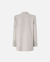 Blazer oversize doppiopetto con strass - | Pinko