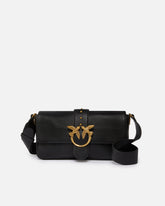 Mittelgroße Umhängetasche Love Bag aus Leder - Schwarz | Pinko