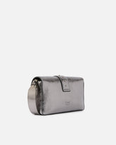 Mittlere Schultertasche Baby Love Bag One Slouchy aus laminiertem Leder - Grau | Pinko
