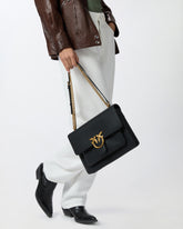 Love Bag large soft crossbody bag - Black | Pinko
