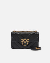 Borsa a tracolla trapuntata Love Bag con disegno a V e logo - | Pinko