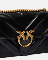 Mittlere Crossbody-Tasche Love Bag One Light aus Chevron-Nappaleder - | Pinko