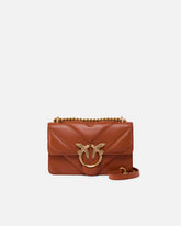 Mini borsa Love Bag nappa trapuntata chevron con tracolla - | Pinko