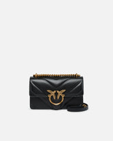 Mini borsa Love Bag nappa trapuntata chevron con tracolla - | Pinko