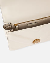Borsa a mano piccola Love Bag One in pelle - Bianco | Pinko
