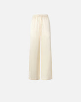 Pantaloni palazzo stile pigiama in satin - | Pinko