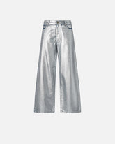 Vaqueros holgados de denim laminado - | Pinko