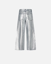 Vaqueros holgados de denim laminado - | Pinko