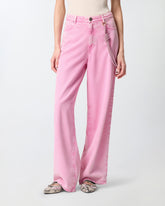 Jeans with jewel cord - | Pinko