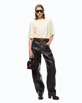T-shirt con strass e logo - | Pinko
