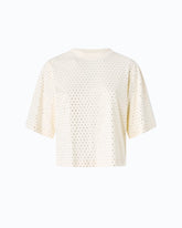 T-shirt à strass et logo - | Pinko