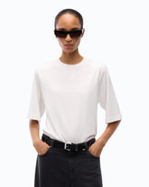 T-shirt con maniche ampie e logo Love Birds - Bianco | Pinko