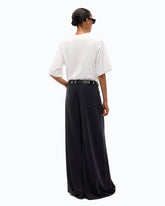 T-shirt con maniche ampie e logo Love Birds - Bianco | Pinko