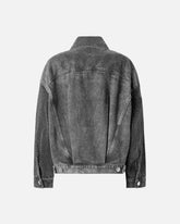 Denim trucker jacket with mini studs - | Pinko