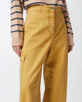 Pantaloni workwear gamba ampia con tasche - | Pinko