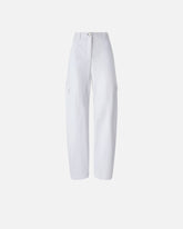 Wide-leg workwear trousers with pockets - | Pinko