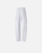 Wide-leg workwear trousers with pockets - | Pinko