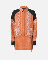 Camicia asimmetrica stampa bandana - | Pinko