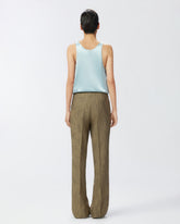 Stretch silk satin vest top - | Pinko
