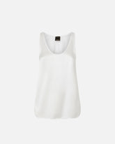 Stretch silk satin vest top - | Pinko
