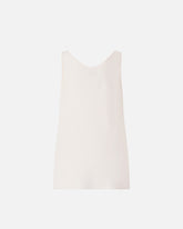 Vest top in sand wash silk - | Pinko