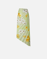 Gonna midi plissè con stampa floreale - | Pinko