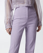 Pantaloni eleganti svasati in lino - | Pinko