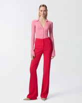 Pantaloni eleganti svasati in cady tecnico - | Pinko