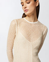 Abito midi rete paillettes - | Pinko