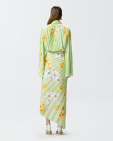 Blusa leggera in creponne plissè a fiori - | Pinko