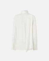 Camicia elegante trasparente con inserto in satin - | Pinko