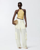 Open-back suede top - | Pinko